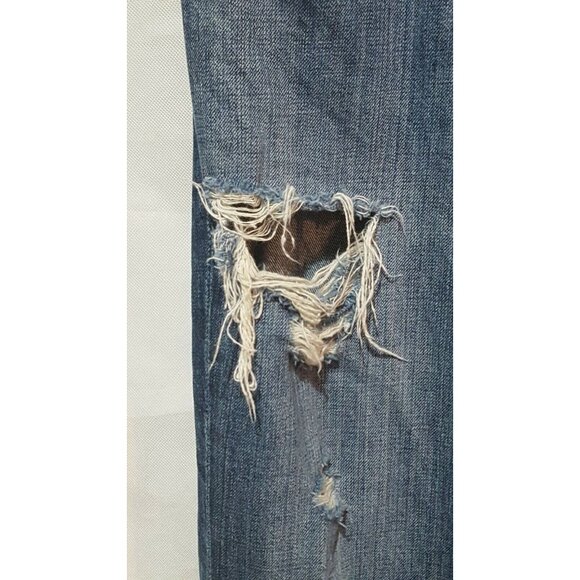 Levi’s 511 Mens Jeans Size 36 X 30 Slim Fit Destroyed Jeans Tapered 100% Cotton - Picture 5 of 9